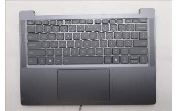 Lenovo 5CB1R26696 C-Cover with keyboard, US English Euro, Luna Grey, Backlight, US