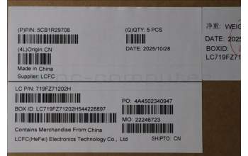 Lenovo 5CB1R29708 C-Cover with keyboard, Slovenian, Luna Grey, Backlight, UK