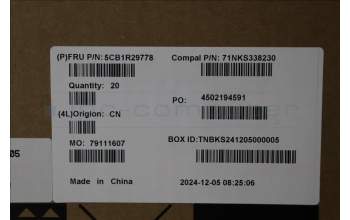 Lenovo 5CB1R29778 LCD Cover C 82VG Blue NewR