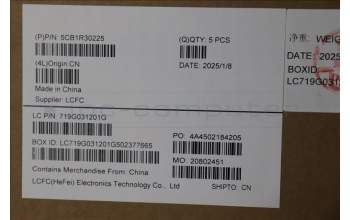 Lenovo 5CB1R30225 C-Cover with keyboard, Russian, Luna Grey, Non-Backlight, US