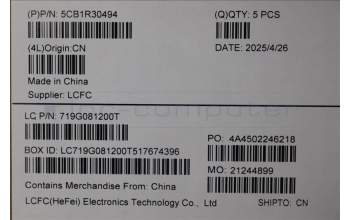 Lenovo 5CB1R30494 C-Cover with keyboard, Ukraine, Luna Grey, Non_Backlight