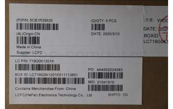 Lenovo 5CB1R35635 C-Cover with keyboard, Russian, Luna Grey, Backlight, US