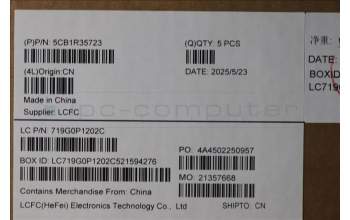 Lenovo 5CB1R35723 C-Cover with keyboard, Nordic, Cosmic Blue, Backlight, UK