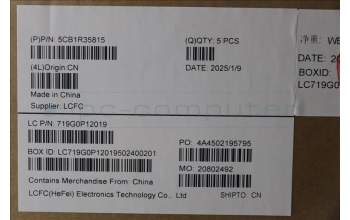 Lenovo 5CB1R35815 C-Cover with keyboard, Russian, Luna Grey, Non_Backlight