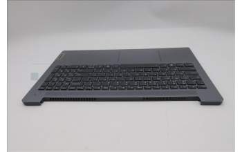 Lenovo 5CB1R37533 C-Cover with keyboard, US English Euro, Arctic Grey, Backlight, US