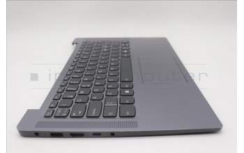 Lenovo 5CB1R61070 C-Cover with keyboard, Nordic, Arctic Grey, Backlight, Non-FingerPrint, UK