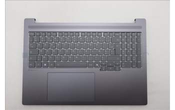Lenovo 5CB1R61134 C-Cover with keyboard, French, Luna Grey, UMA, US