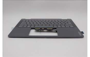 Lenovo 5CB1R61229 C-Cover with keyboard, German, Luna Grey, FingerPrint, Puresight Logo, UK