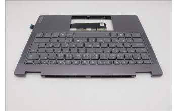 Lenovo 5CB1R61262 C-Cover with keyboard, Portuguese, Luna Grey, Non_FingerPrint, Puresight Logo