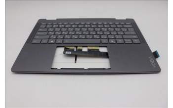 Lenovo 5CB1R61263 C-Cover with keyboard, Russian, Luna Grey, Non-FingerPrint, Puresight Logo, US