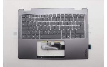 Lenovo 5CB1R61266 C-Cover with keyboard, Switzerland, Luna Grey, Non-FingerPrint, Puresight Logo, UK