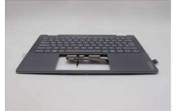 Lenovo 5CB1R61270 C-Cover with keyboard, UK English, Luna Grey, Non-FingerPrint, Puresight Logo, UK