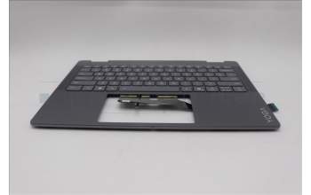 Lenovo 5CB1R61272 C-Cover with keyboard, English, Luna Grey, Non-FingerPrint, Puresight Logo, US