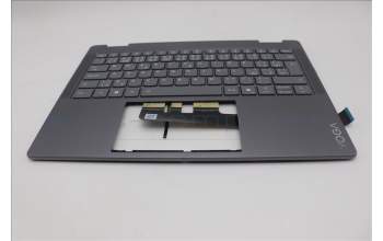 Lenovo 5CB1R61273 C-Cover with keyboard, Czech Slovakian, Luna Grey, Non-FingerPrint, Puresight Logo, UK