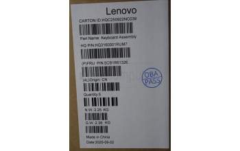 Lenovo 5CB1R61326 C-Cover with keyboard, Portuguese, Seashell, Non-FingerPrint, Puresight Logo, UK