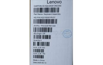Lenovo 5CB1R61344 COVER UpCaseASM FRA H83JQ NFP SSH PS