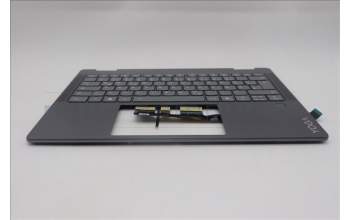 Lenovo 5CB1R61524 C-Cover with keyboard, German, Luna Grey, FingerPrint, Non_Puresight Logo