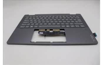 Lenovo 5CB1R61535 C-Cover with keyboard, UK English, Luna Grey, FingerPrint, Non-Puresight Logo, UK