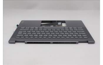 Lenovo 5CB1R61543 C-Cover with keyboard, French, Luna Grey, FingerPrint, Non-Puresight Logo, US