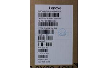Lenovo 5CB1R61549 C-Cover with keyboard, Italian, Luna Grey, Non-FingerPrint, Non-Puresight Logo, UK