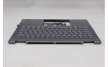 Lenovo 5CB1R61574 C-Cover with keyboard, Ukraine, Luna Grey, Non-FingerPrint, Non-Puresight Logo, US