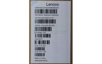 Lenovo 5CB1R61620 C-Cover with keyboard, Spanish, Seashell, Non-FingerPrint, Non-Puresight Logo, UK