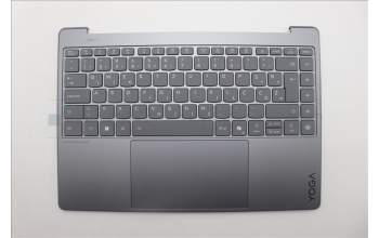Lenovo 5CB1R61661 C-Cover with keyboard, Slovenian, Luna Grey, Puresight Logo, Screw, UK
