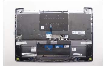 Lenovo 5CB1R61674 C-Cover with keyboard, English, Luna Grey, Non-Puresight Logo, Screw, US