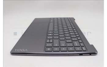 Lenovo 5CB1R61675 C-Cover with keyboard, US English Euro, Luna Grey, Non_Puresight Logo, Screw