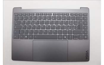 Lenovo 5CB1R61684 C-Cover with keyboard, Italian, Luna Grey, Non-Puresight Logo, Screw, UK