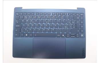 Lenovo 5CB1R61703 C-Cover with keyboard, Czech Slovakian, Cosmic Blue, Puresight Logo, Screw, UK