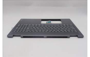 Lenovo 5CB1R68005 C-Cover with keyboard, Norwegian, Luna Grey, Puresight Logo, FingerPrint, UK