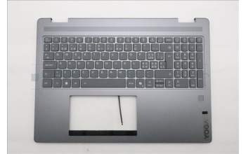 Lenovo 5CB1R68016 C-Cover with keyboard, Switzerland, Luna Grey, Non_Puresight Logo, FingerPrint