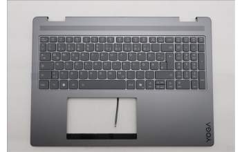 Lenovo 5CB1R68062 C-Cover with keyboard, German, Luna Grey, Non-Puresight Logo, Non-FingerPrint, UK
