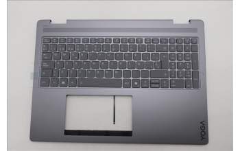 Lenovo 5CB1R68073 C-Cover with keyboard, Spanish, Luna Grey, Puresight Logo, Non-FingerPrint, UK