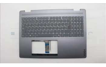 Lenovo 5CB1R68074 C-Cover with keyboard, Spanish, Luna Grey, Non-Puresight Logo, Non-FingerPrint, UK