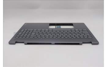 Lenovo 5CB1R68285 C-Cover with keyboard, Belgian, Luna Grey, Puresight Logo, Non-FingerPrint, UK