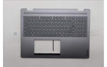 Lenovo 5CB1R68291 C-Cover with keyboard, Ukraine, Luna Grey, Puresight Logo, Non-FingerPrint, US