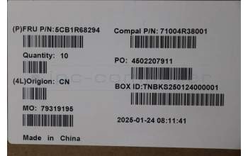 Lenovo 5CB1R68294 COVER Lower Case C 83JX Luna Grey