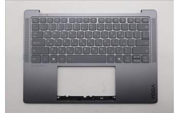 Lenovo 5CB1R68303 C-Cover with keyboard, Hebrew, Luna Grey, Puresight Logo, US