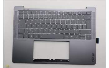 Lenovo 5CB1R68322 C-Cover with keyboard, Czech Slovakian, Luna Grey, Puresight Logo, UK