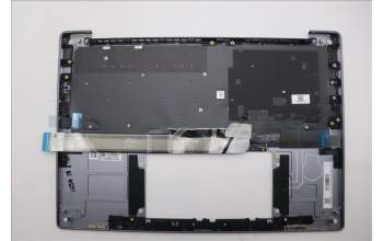 Lenovo 5CB1R68342 C-Cover with keyboard, Nordic, Luna Grey, Non-Puresight Logo, UK