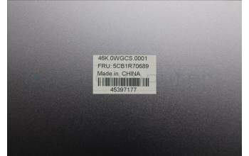 Lenovo 5CB1R70689 LCD Cover, 21SQ, Luna Grey