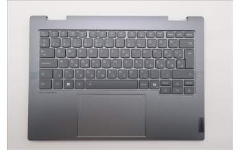 Lenovo 5CB1R70692 C-Cover with keyboard, Hungarian, Luna Grey, Backlight, UK