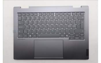 Lenovo 5CB1R70693 C-Cover with keyboard, Nordic, Luna Grey, Backlight, UK