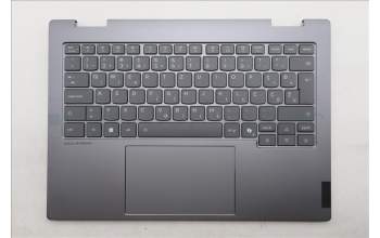 Lenovo 5CB1R70694 C-Cover with keyboard, Slovenian, Luna Grey, Backlight, UK
