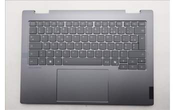 Lenovo 5CB1R71027 C-Cover with keyboard, French, Luna Grey, Backlight, US