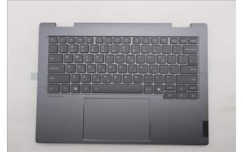 Lenovo 5CB1R71028 C-Cover with keyboard, Greek, Luna Grey, Backlight, US