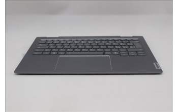 Lenovo 5CB1R71029 C-Cover with keyboard, Italian, Luna Grey, Backlight, UK