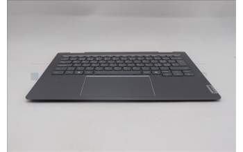 Lenovo 5CB1R71040 C-Cover with keyboard, Switzerland, Luna Grey, Backlight, UK